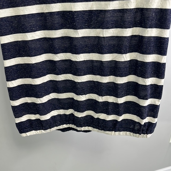Twik ~ Striped Navy and Cream Women's Top - Picture 7 of 7